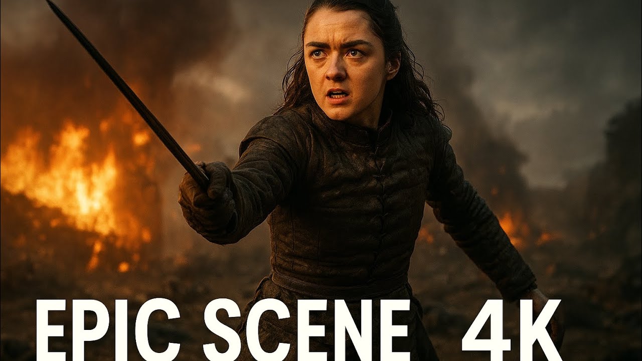 Arya Stark’s Epic 4K Scene | Game of Thrones Cinematic Moment 