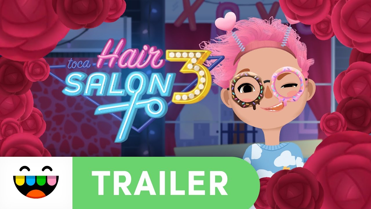 DONUT GLASSES | Toca Hair Salon 3 Valentine's Update | Gameplay Trailer | @TocaBoca