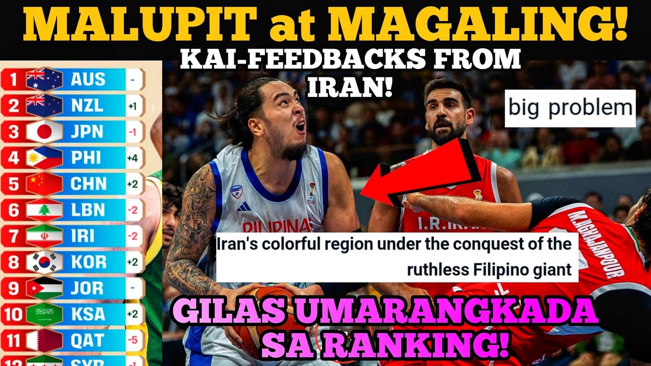GANDA ng FEEDBACKS! kay KAI SOTTO sa IRAN! | BIG JUMP GILAS sa POWER RANKING!
