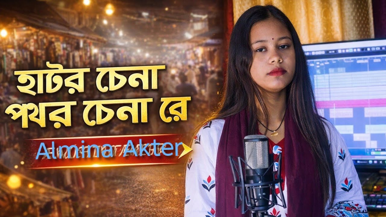হাটের চেনা পথের চেনা রে || hater chena pother chena re || Almina akter