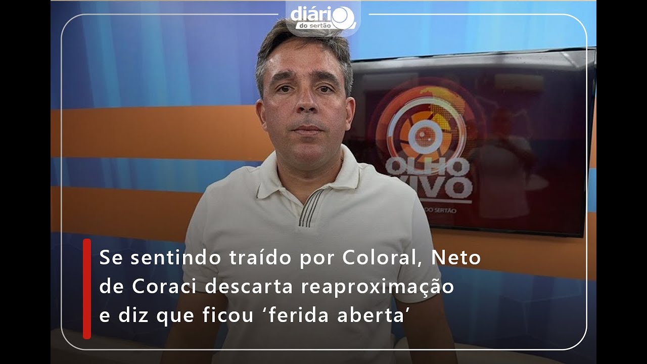 Se sentindo traído por Coloral, Neto de Coraci descarta reaproximação e diz que ficou 'uma ferida'