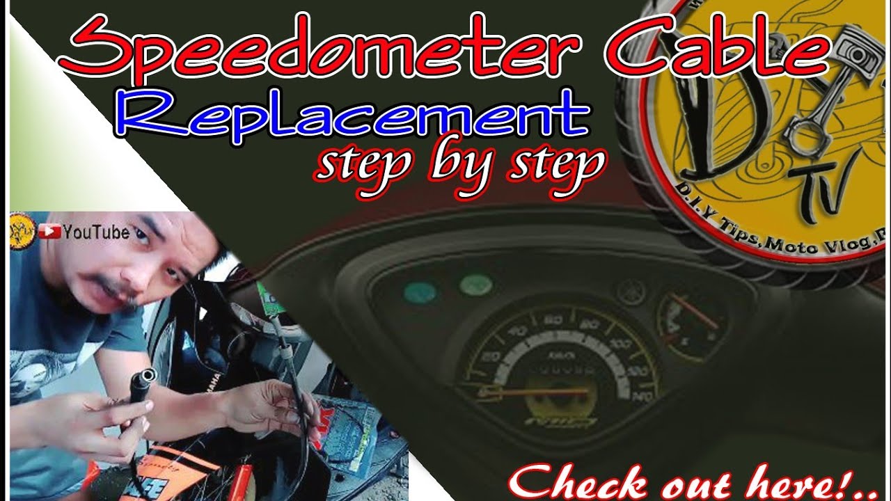 How to install Motorcycle Speedometer Cable / Paano mag palit ng Speedometer Cable ng motor.