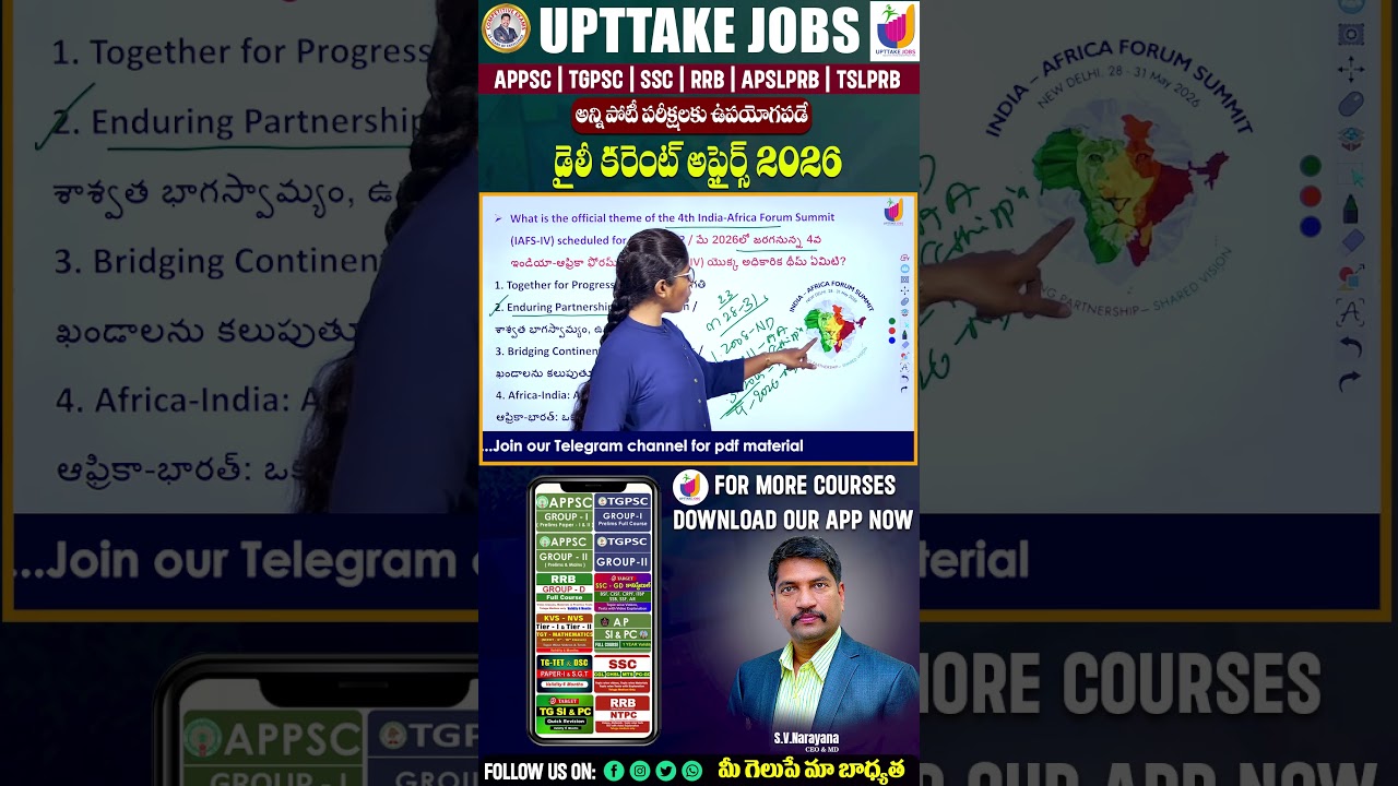 Official theme of 4th india-africa forum summit (IAFS-IV) #currentaffairs2026