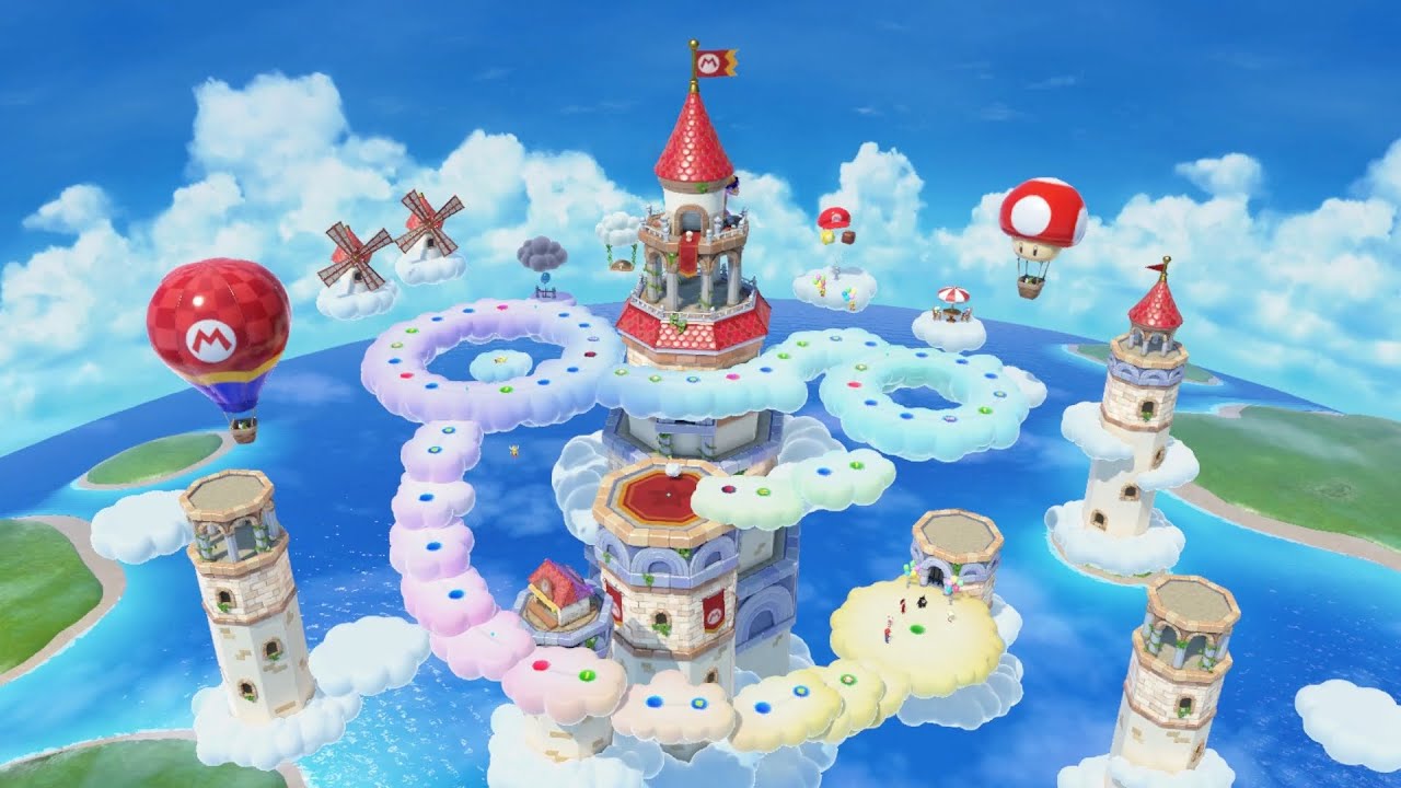 Super Mario Party Jamboree #6 Mario's Rainbow Castle Mario vs Toad vs Pauline vs Ninji
