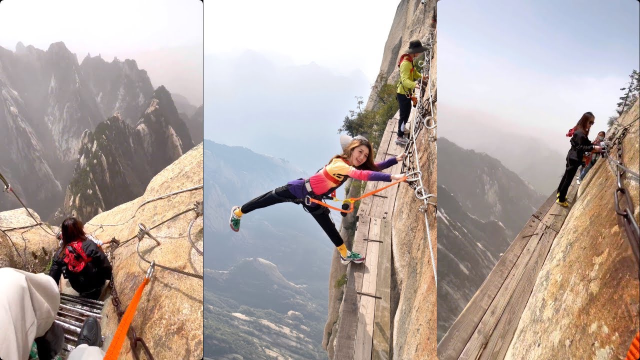 The Most Dangerous Hike in the World! Mount Huashan