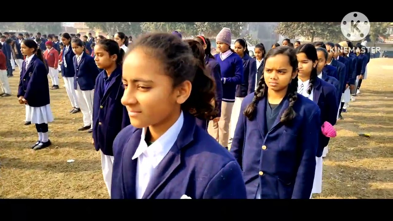 A glimpse of the assembly at New Gyanlok Competition School, Mishrabatrahan.