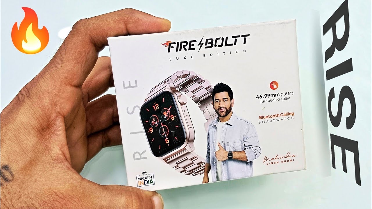 Fire Boltt Rise Luxe Edition Smart Watch | 1.85" Full Touch Display | Bluetooth Calling 🔥