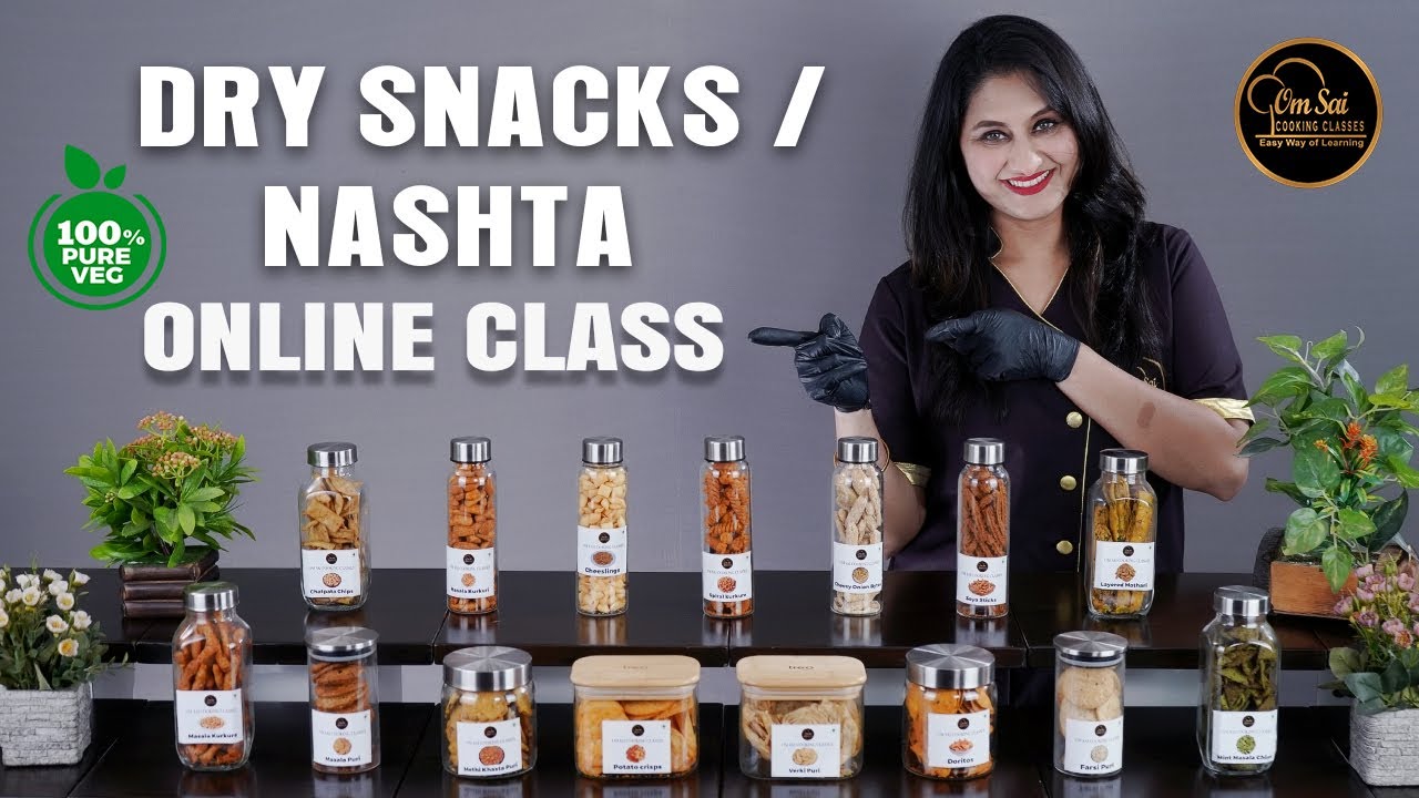 Indian Dry Snacks / Nashta Online Class | To Buy ☎️ 8551 8551 04 8551 8551 03 | Om Sai Cooking Class