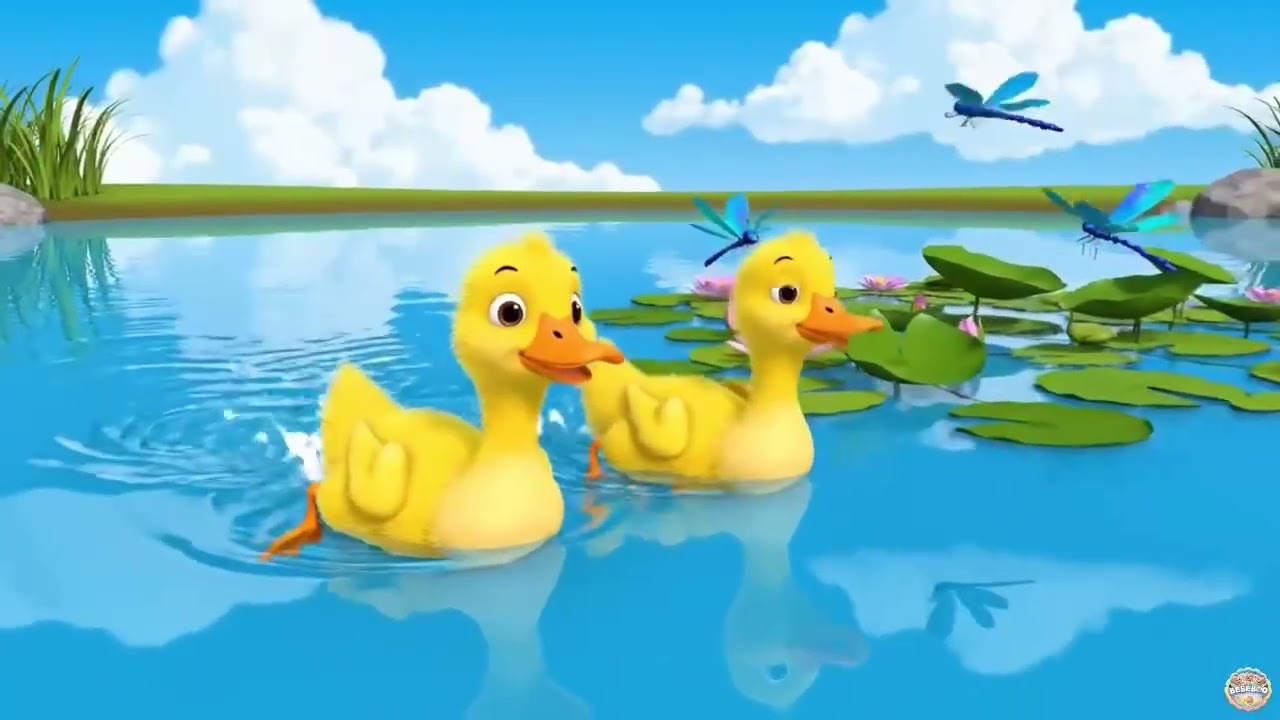 "🐥 Five Little Ducks | Fun Counting Song for Kids | Quacking, Splashing & Playing All Day!"