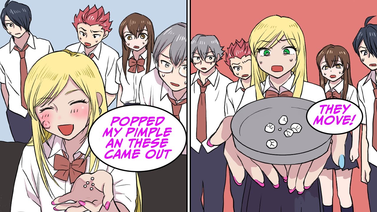 Popped this big pimple, but then... [Manga Dub]