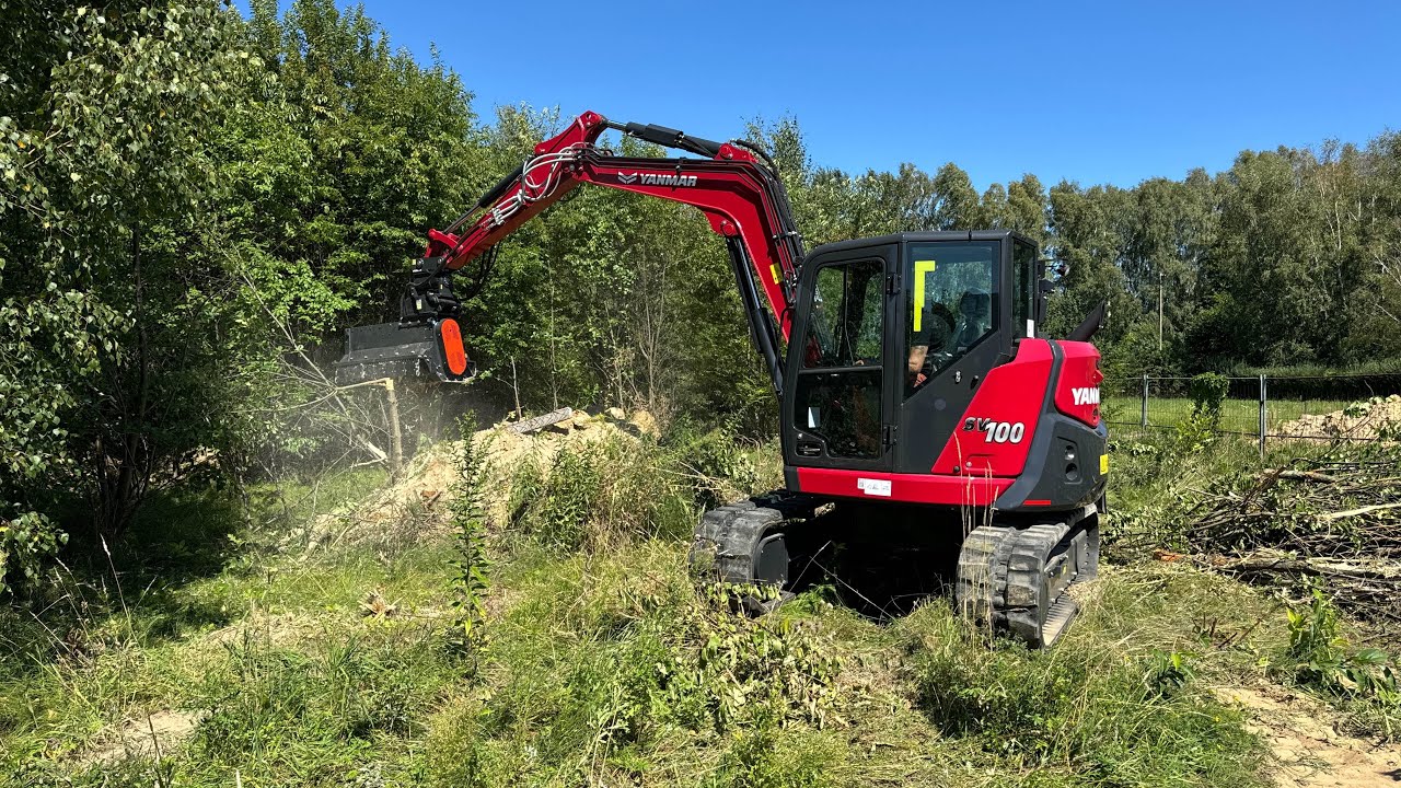 Yanmar Sv100-7 z mulcherem TX5-130 / 150