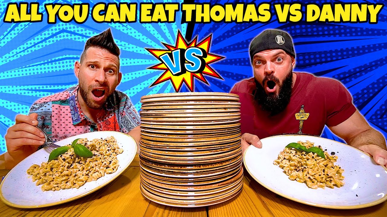 ALL YOU CAN EAT di PASTA TONNO E PHILADELPHIA - THOMAS HUNGRY VS @DANNY_LAZZARIN