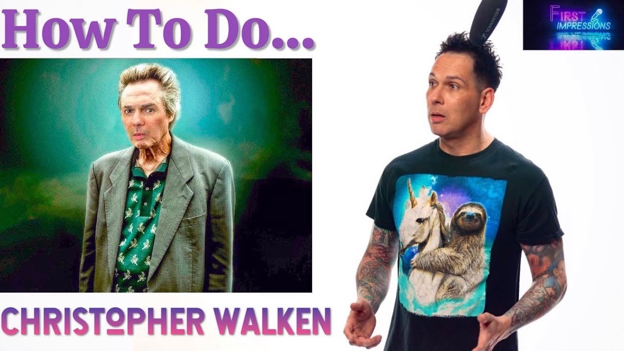 How To Do a Perfect  Impression of Christopher Walken - First Impressions w/ Marcus Ep. 1