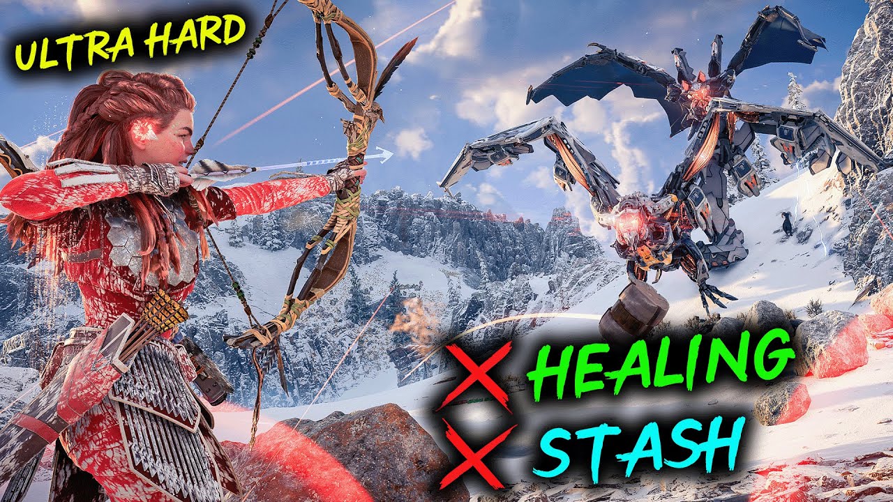 Aloy vs ALL Big Machines - Ultra Hard NO Healing NO Stash Challenge!