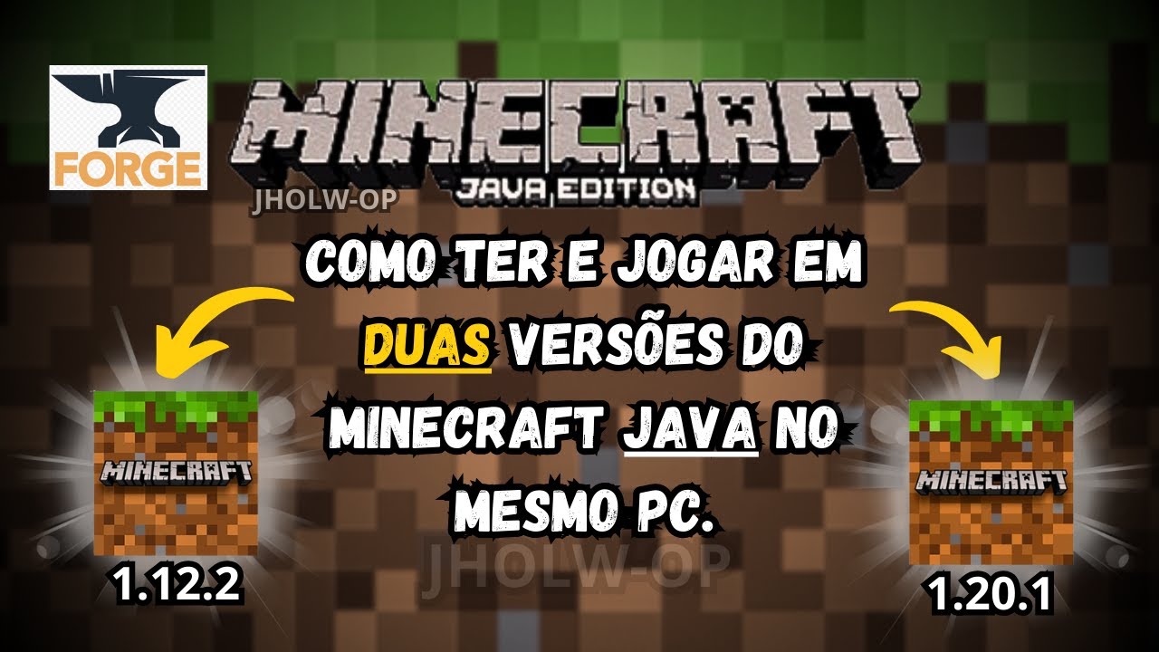 COMO TER E JOGAR EM 2 VERSÕES COM MODS NO MESMO PC + DICA - MINECRAFT JAVA