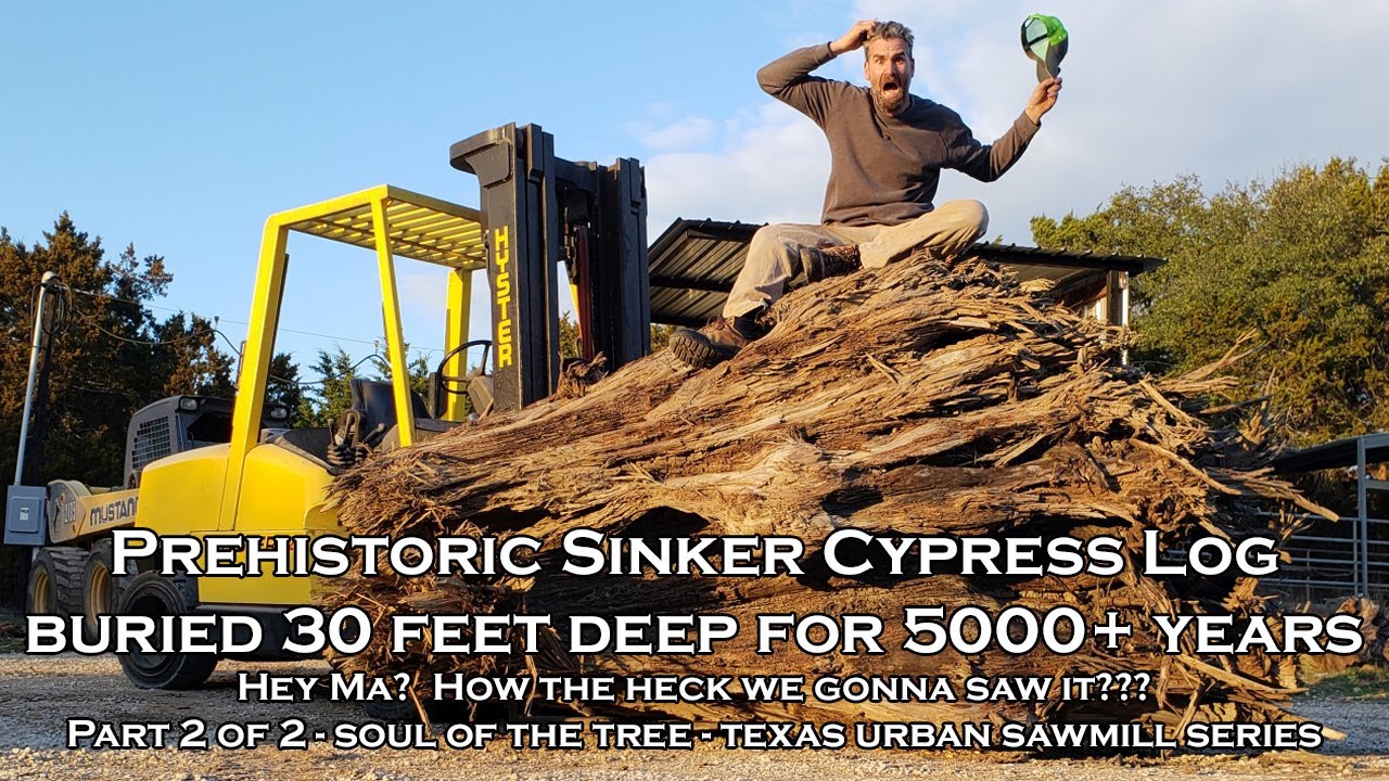 Prehistoric Sinker Cypress Log - Buried 30 Feet Deep for 5000+ Years!!! - Part 2 of 2