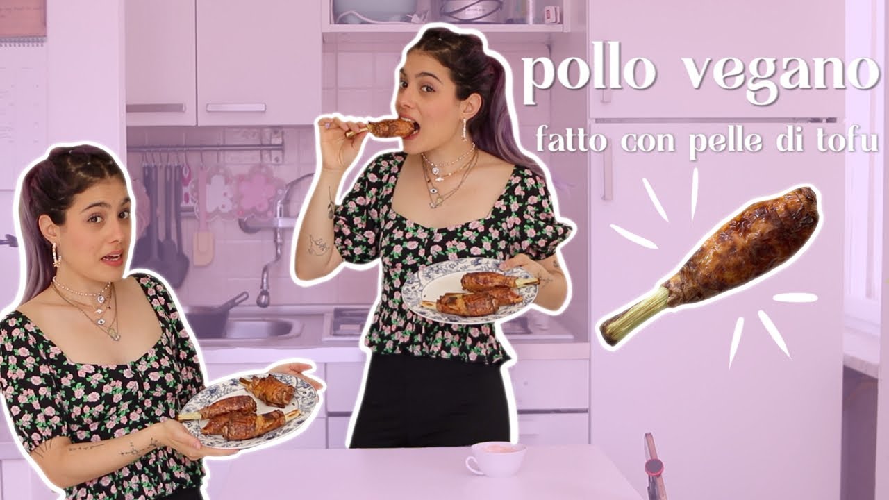 faccio il pollo vegano usando la pelle di tofu 🍗🌱