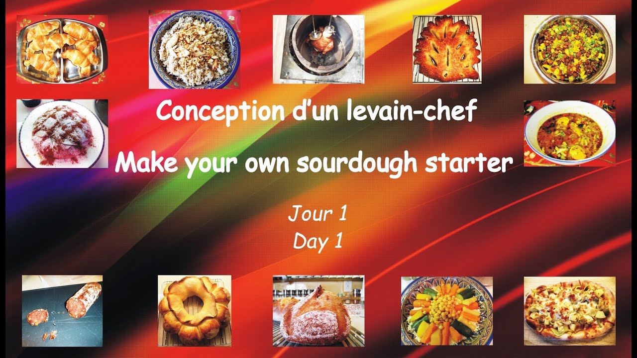 Make your own Sourdough Starter -- Day 1 / Confection d'un levain-chef -- jour 1