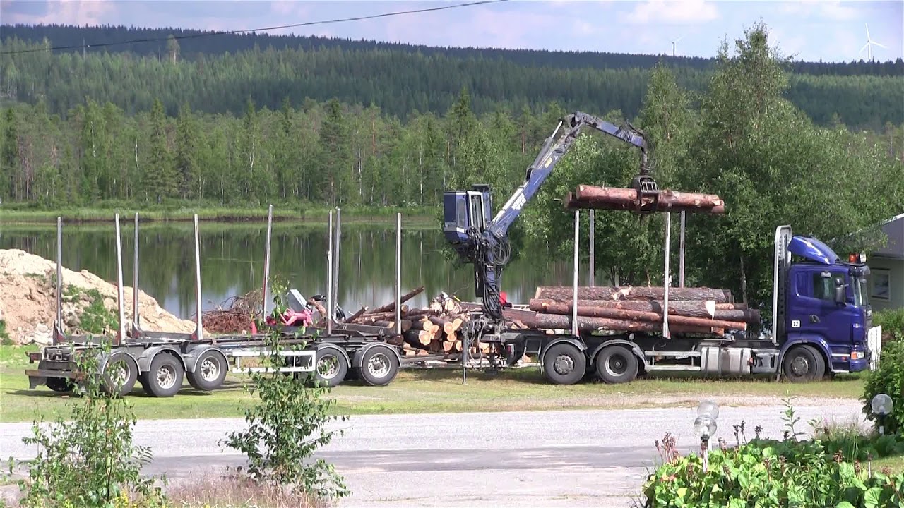 Scania R440 6x2 Timbertruck | V-Kran V13 Loading