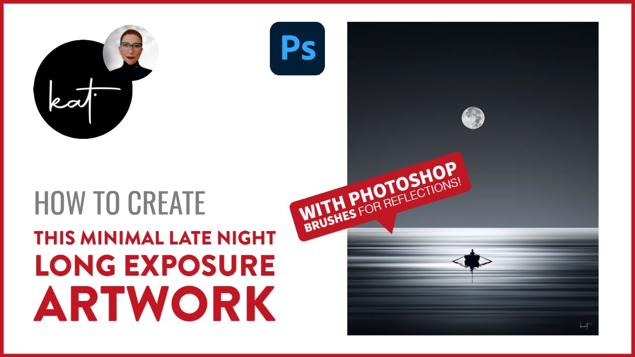 How to create this Minimal Late Night Long Exposure Artwork WITHOUT ANY PHOTO!