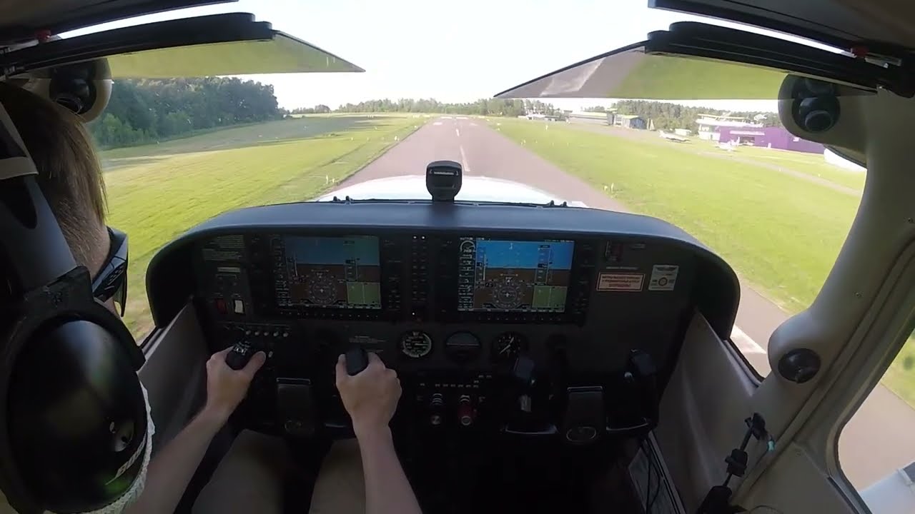 Первый самостоятельный на Cessna 172S 💚