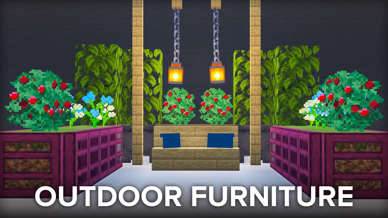 10 Easy Minecraft Outdoor Patio Furniture Designs