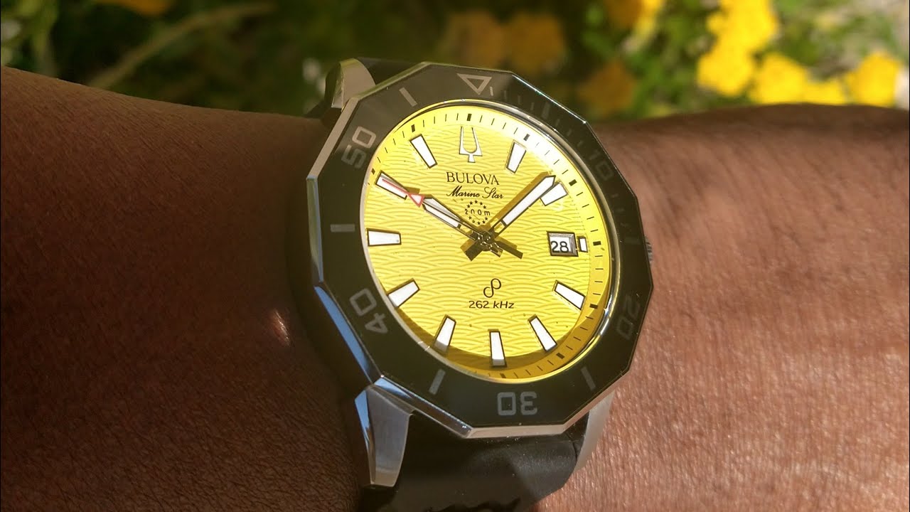 Bulova Marine Star Series C с желтым циферблатом