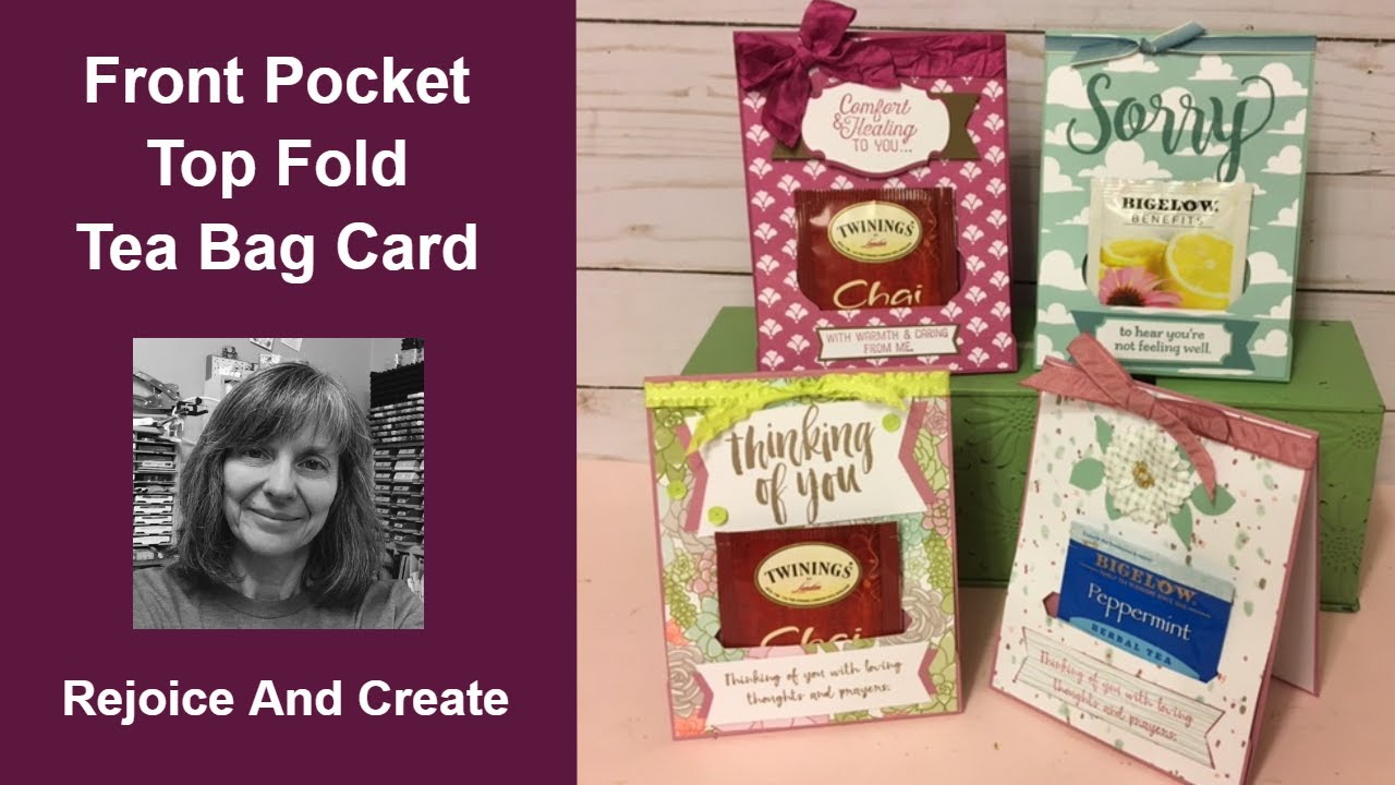 Front Pocket Top Fold Tea Bag Card