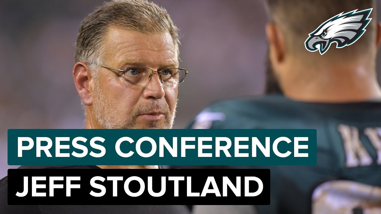 OL Coach Jeff Stoutland Talks About Jason Peters & More | Eagles Press Conference