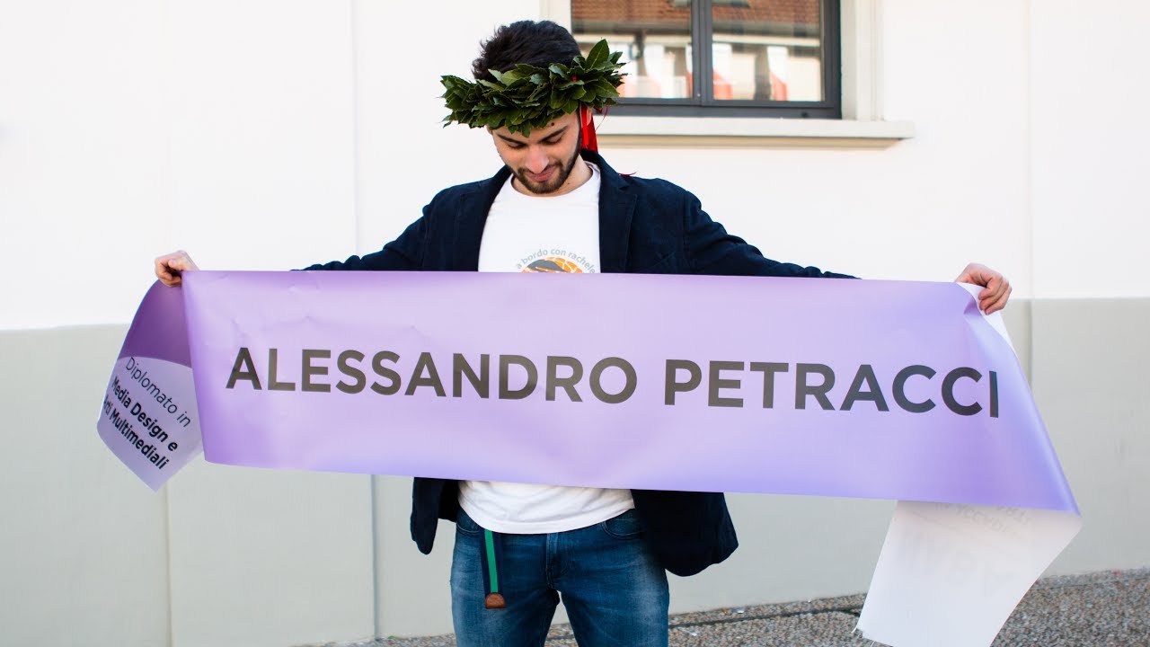 Alessandro Petracci's GRADUATION DAY! IN 4K! | #CorrerePerUnRespiro