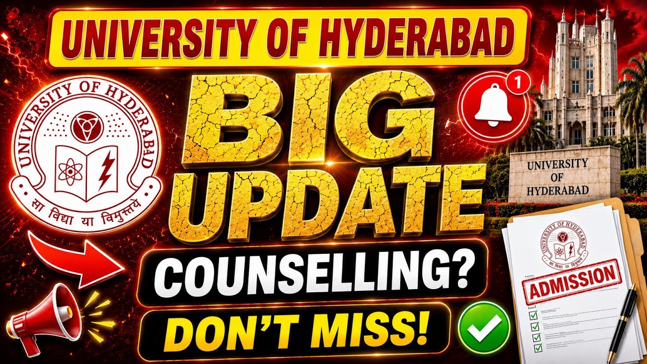 UOH Counselling 2026 Big Update 🔥 | University of Hyderabad