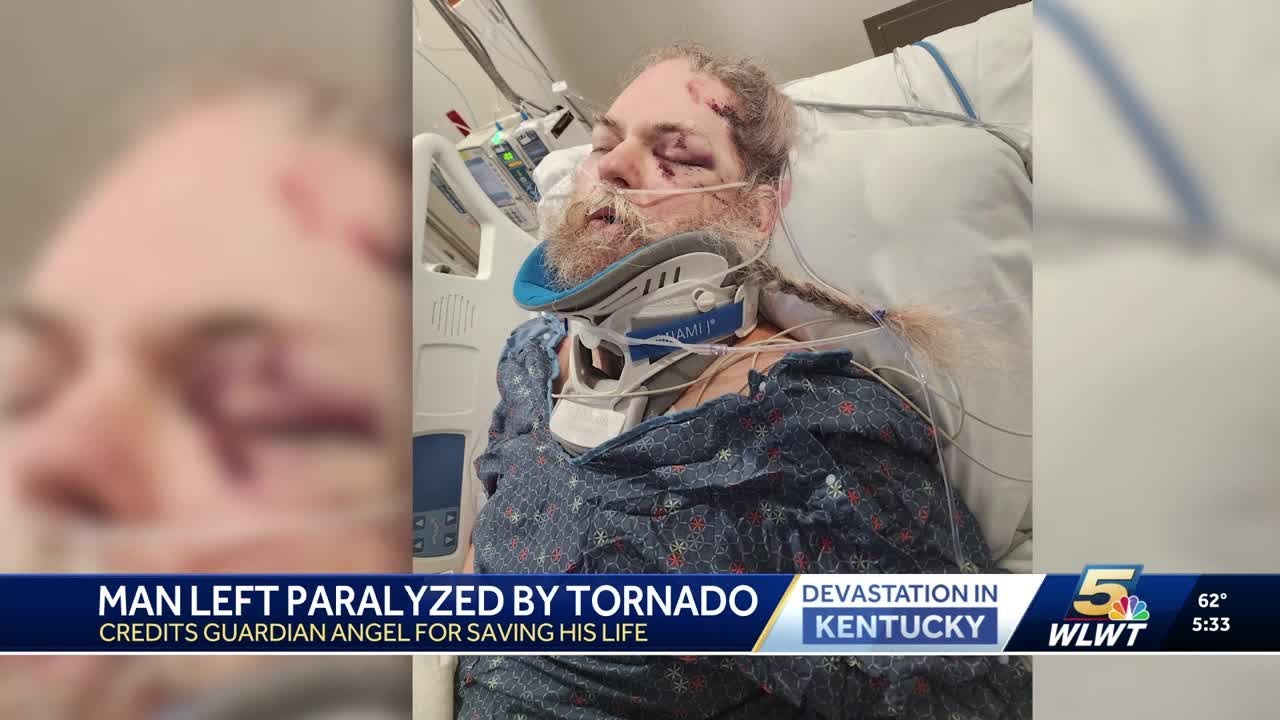 Kentucky man left paralyzed after violent tornado ripped through London area