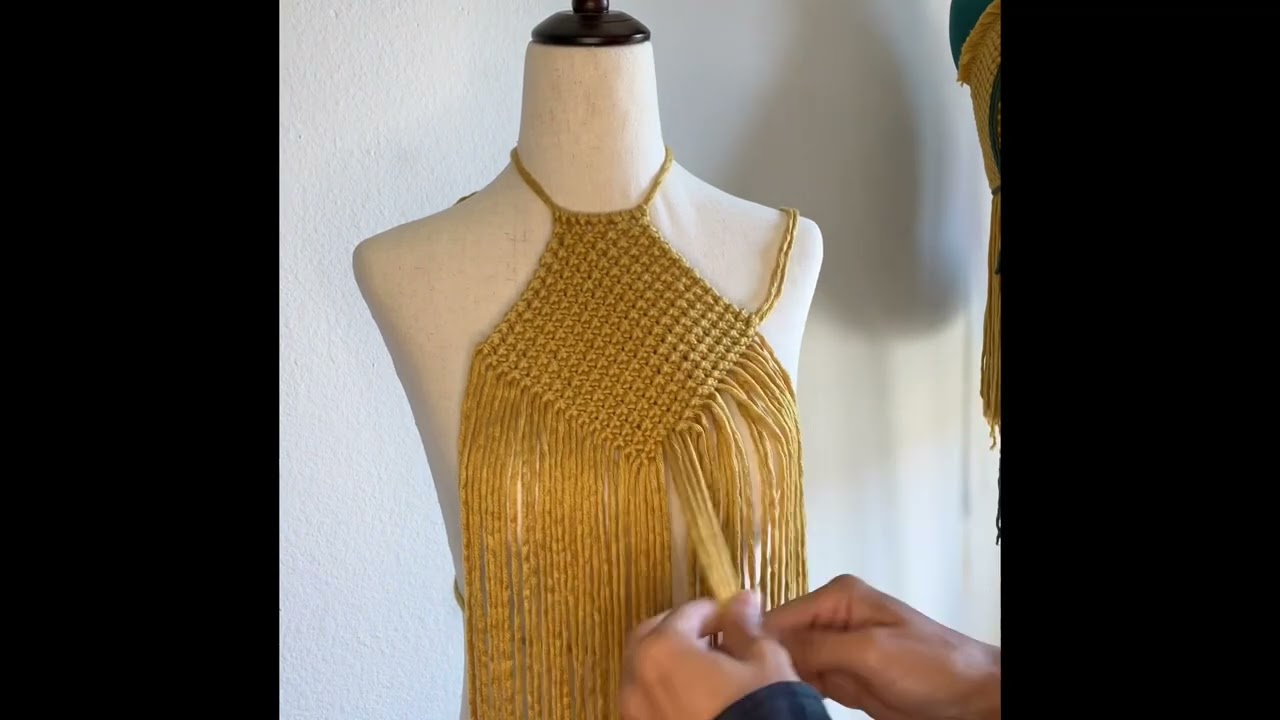 Flawless Yellow Macrame Shirt