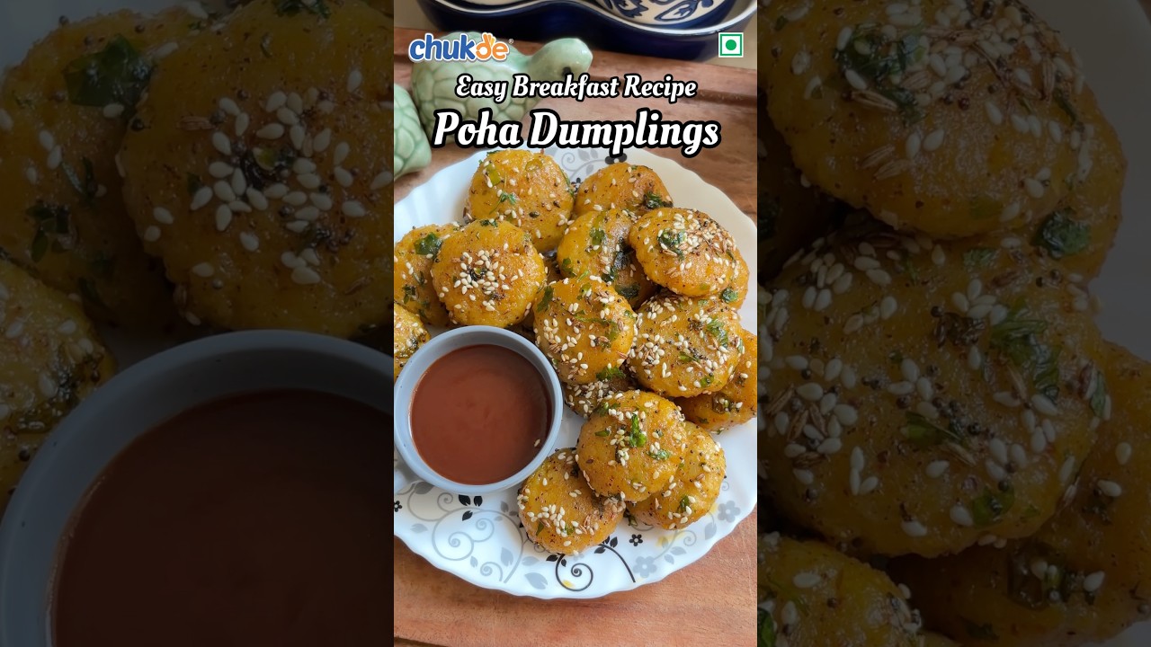 Easy Breakfast Recipes Poha Dumplings | Poha and Sooji Breakfast #recipe #breakfast #food #viral