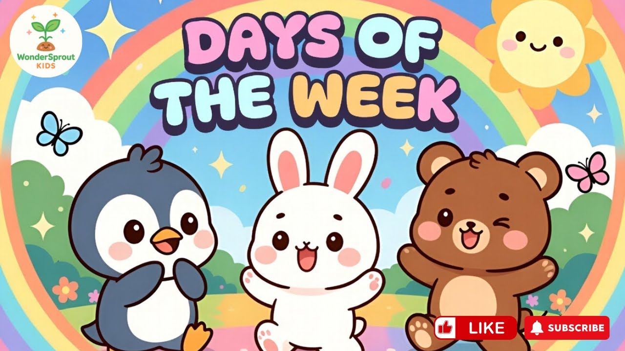 Dance & Clap Days of the Week Song 🌈 | Fun Learning for Kids | WonderSprout Kids