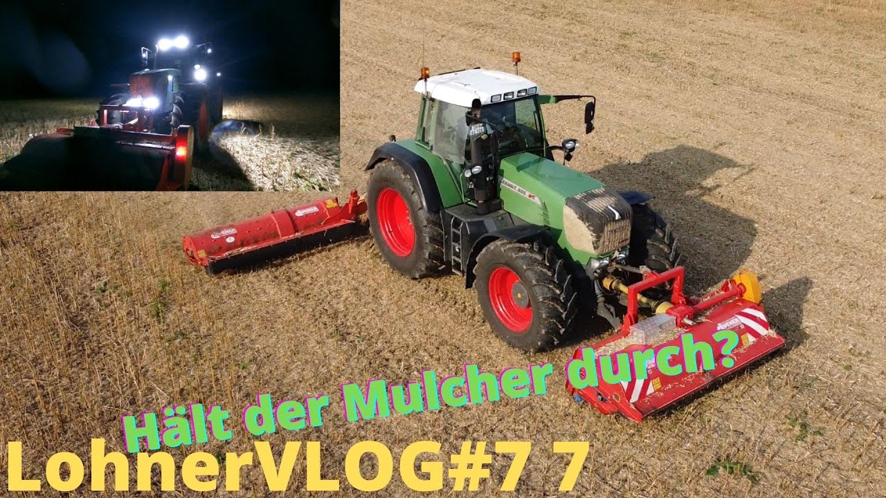 LohnerVLOG#77 Fendt Vario 926TMS mit Mulchkombi  Front UM27 /Heck USM26 von Dücker im Einsatz