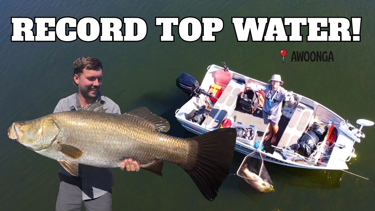 Smashing BARRAMUNDI off the surface. Resulting in my biggest top water catch yet!!