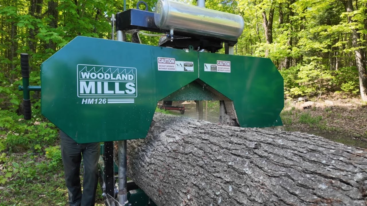 811 Big Pine on Woodland Mills HM126 Portable Mill.  4K