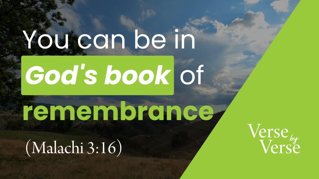 God’s Book of Remembrance (Malachi 