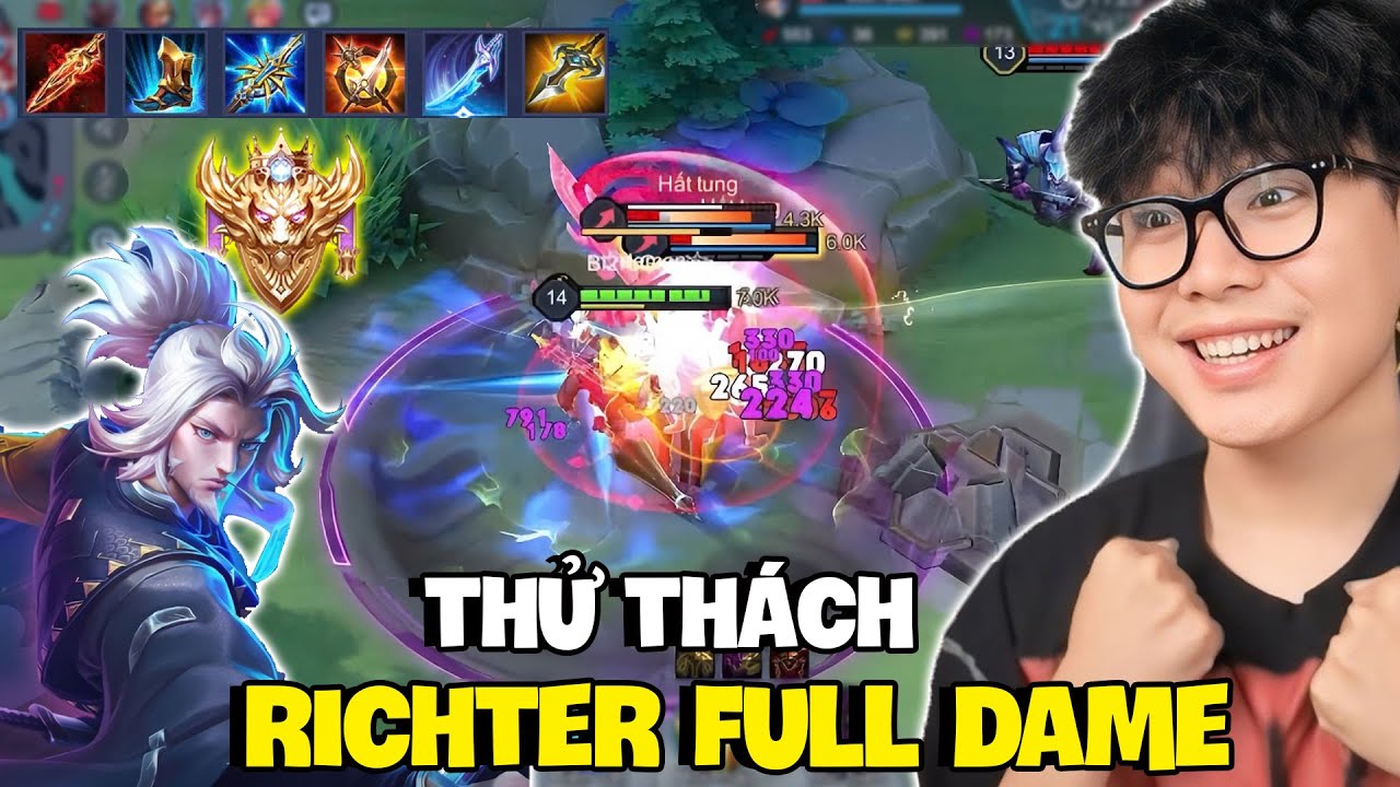 VUX THỬ THÁCH 12H CHƠI RICHTER LÊN FULL DAME TỪ TINH ANH LÊN CAO THỦ SIÊU MÃN NHÃN