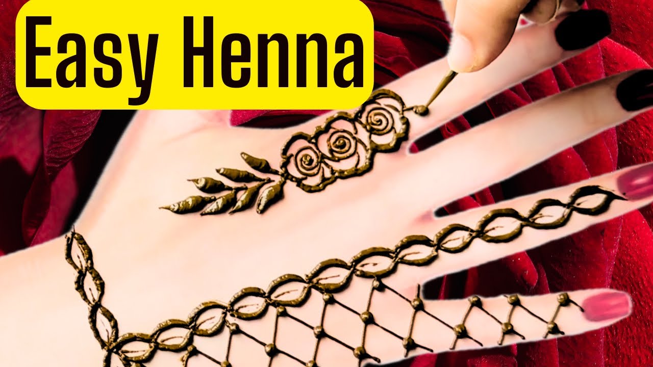 Easy Henna Design Step by Step | Stylish Mehndi Design for Beginners | Festive Henna