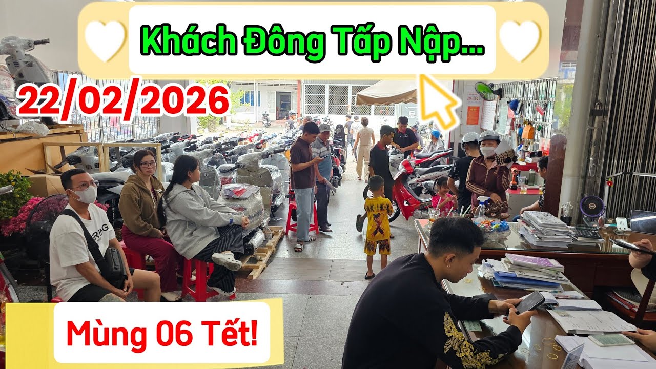 Mùng 06 Tết Bính Ngọ: TẤP NẬP khách đến CH Mai Duyên sắm xe máy. Khải Phạm #2026 #xe #ship #125 #110