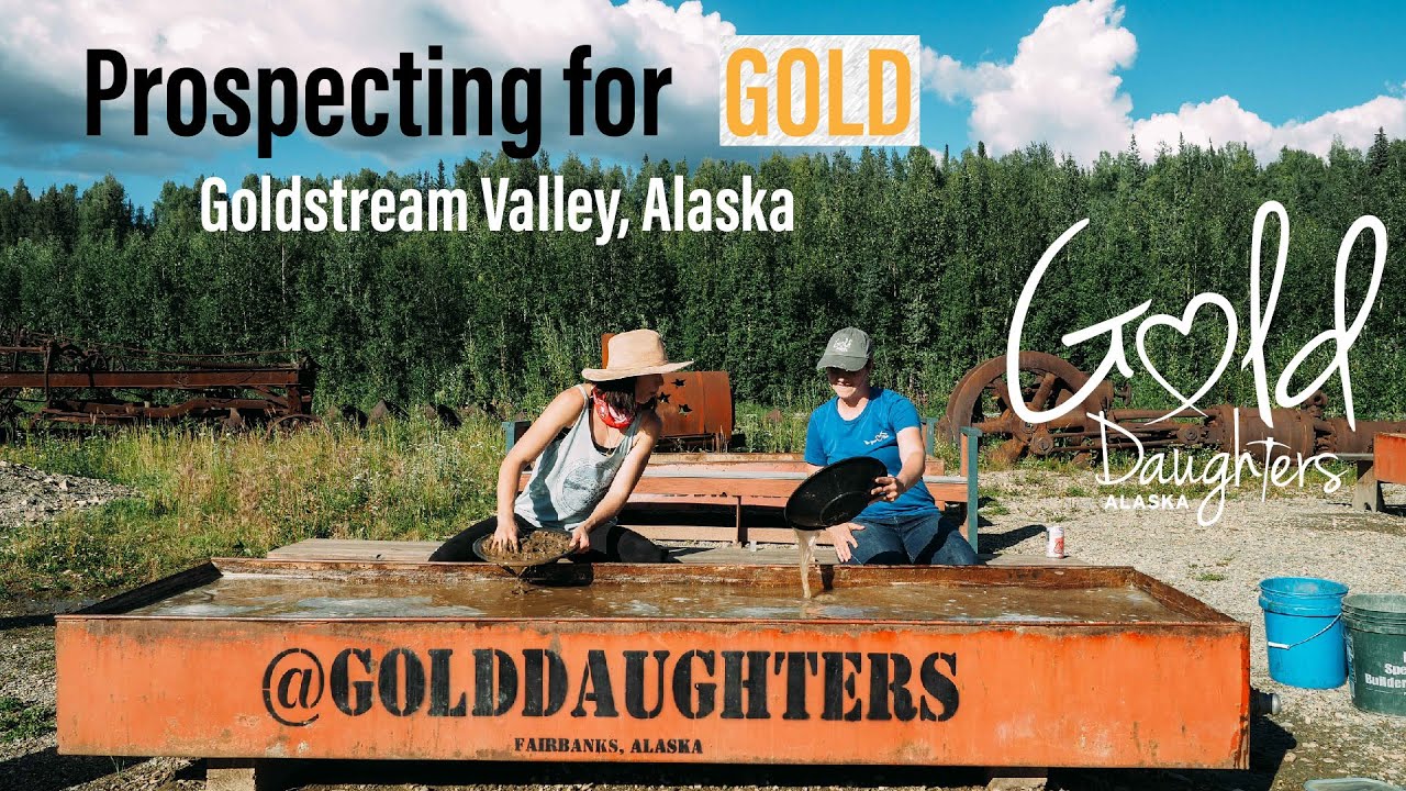 Prospecting for gold in Goldstream Valley Alaska