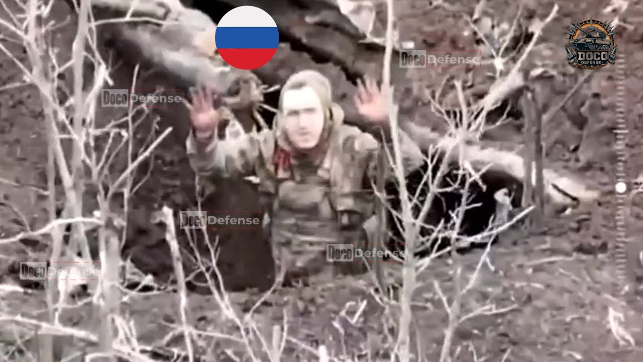 Ukrainian FPV Drone Strike Hiding Russian Soldiers In Heated Battlefield