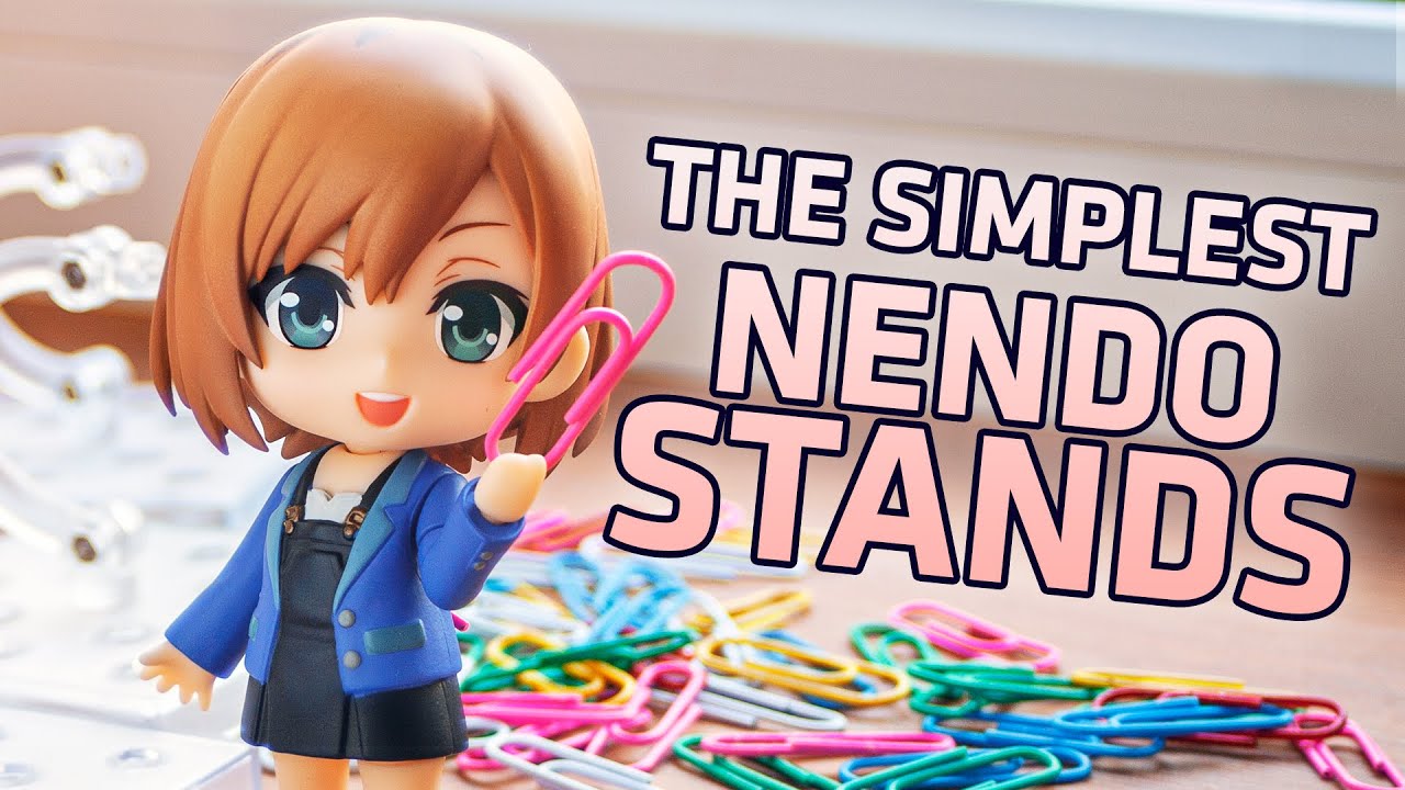DIY Nendoroid Stands - The best stand for nendo photography! (DIY out of a paper clip tutorial)