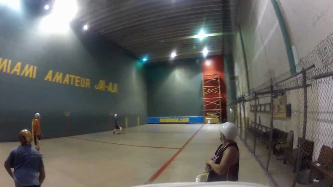 North Miami Jai Alai ProAm practice with Luis, Scott Julio Norge Jesus and Alex