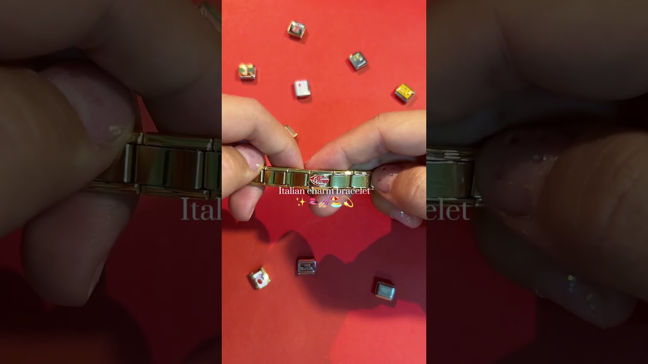 A personalized bracelet that won’t rust? 👀 Yeah, this is your sign 😆✨ Italian charm bracelet 💖