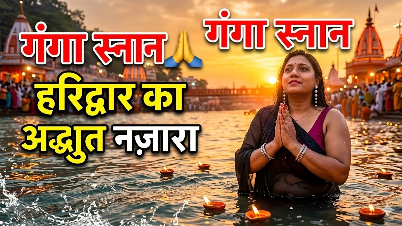 हरिद्वार गंगा जी में तेज बहाव!लाखो की सांख्य मैं श्रृधालु #viralvideo #video #vlog #dailyvlog #viral