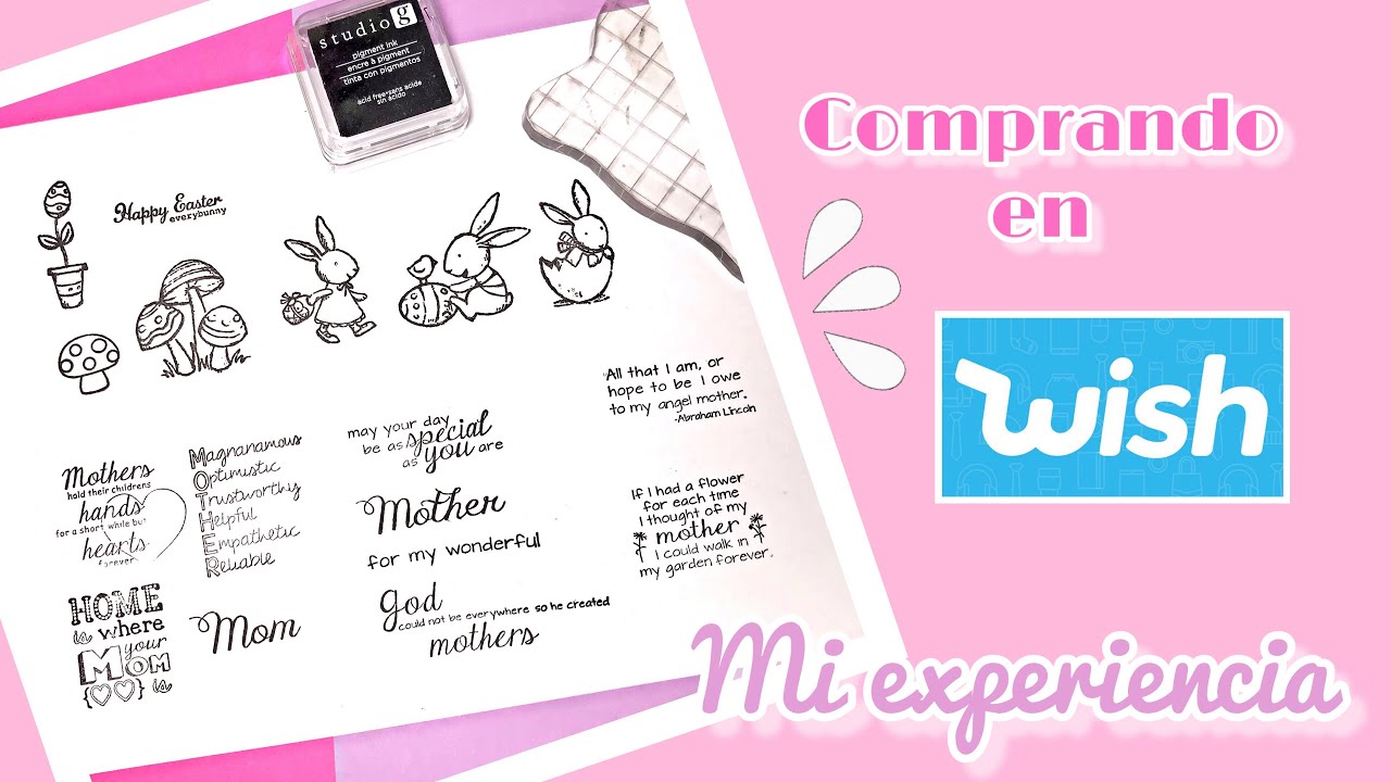 Compra de SELLOS de SILICONA en WISH  | Valen la pena? | Stamps DIY Scrapbooking bought on WISH