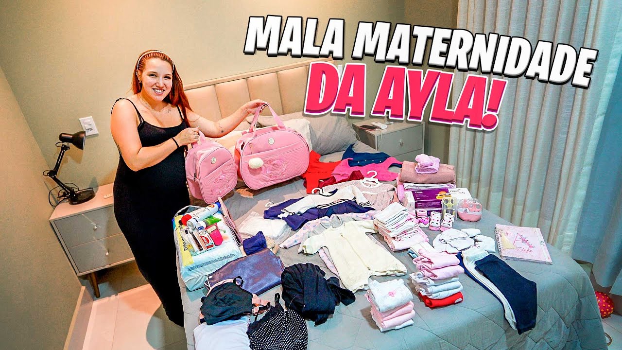ARRUMAMOS A BOLSA DA MATERNIDADE DA AYLA!!